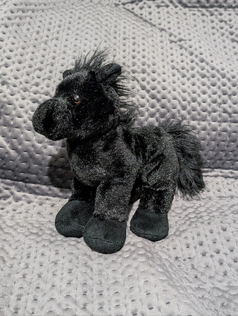 Webkinz Black Friesian Horse -
